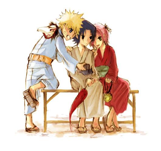 Team 7 in kimonos